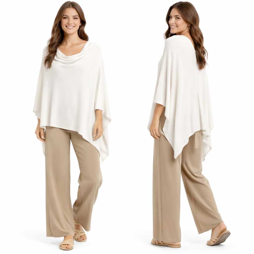 8672 - Cashmere Feel Ponchos 