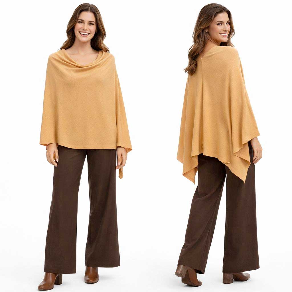 8672 - Cashmere Feel Ponchos 