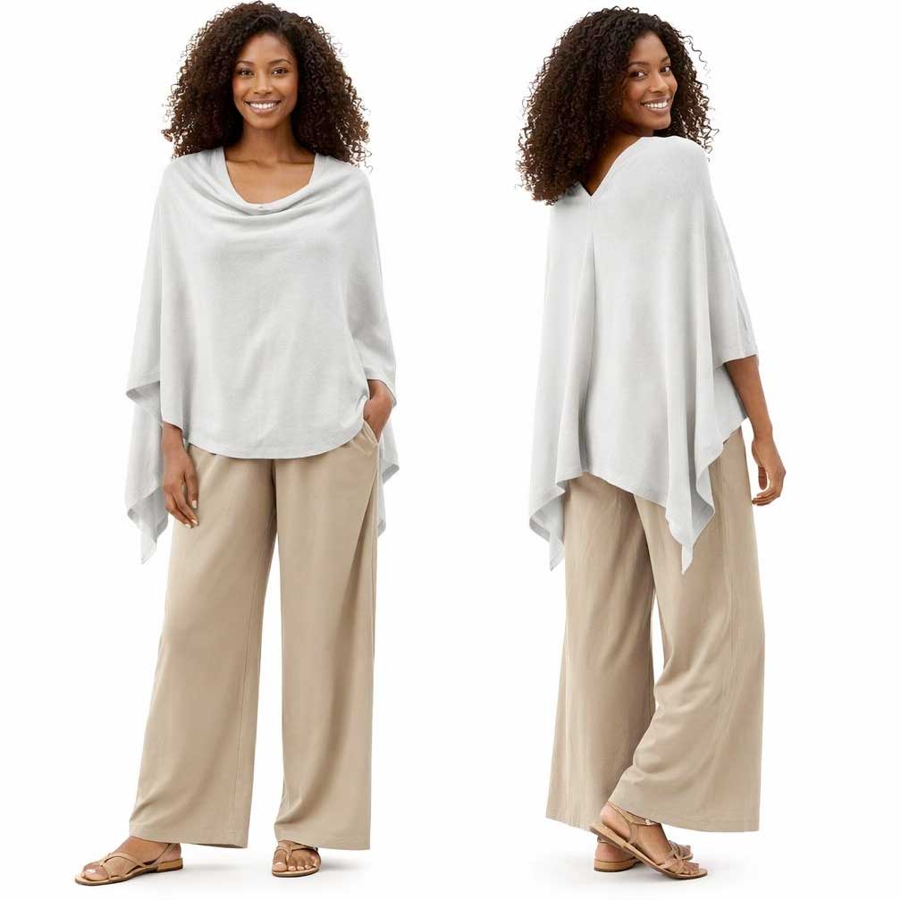 8672 - Cashmere Feel Ponchos 