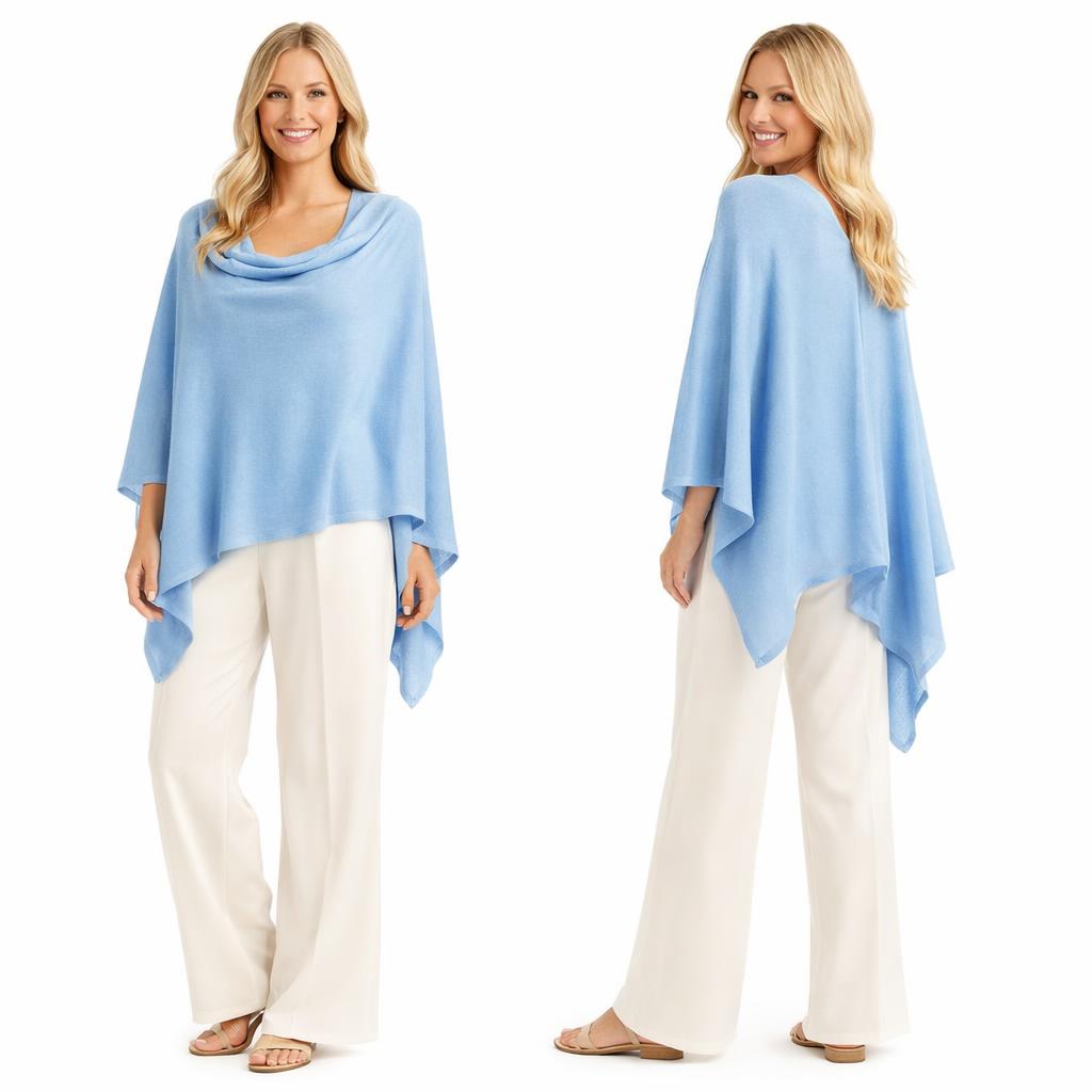 8672 - Cashmere Feel Ponchos 