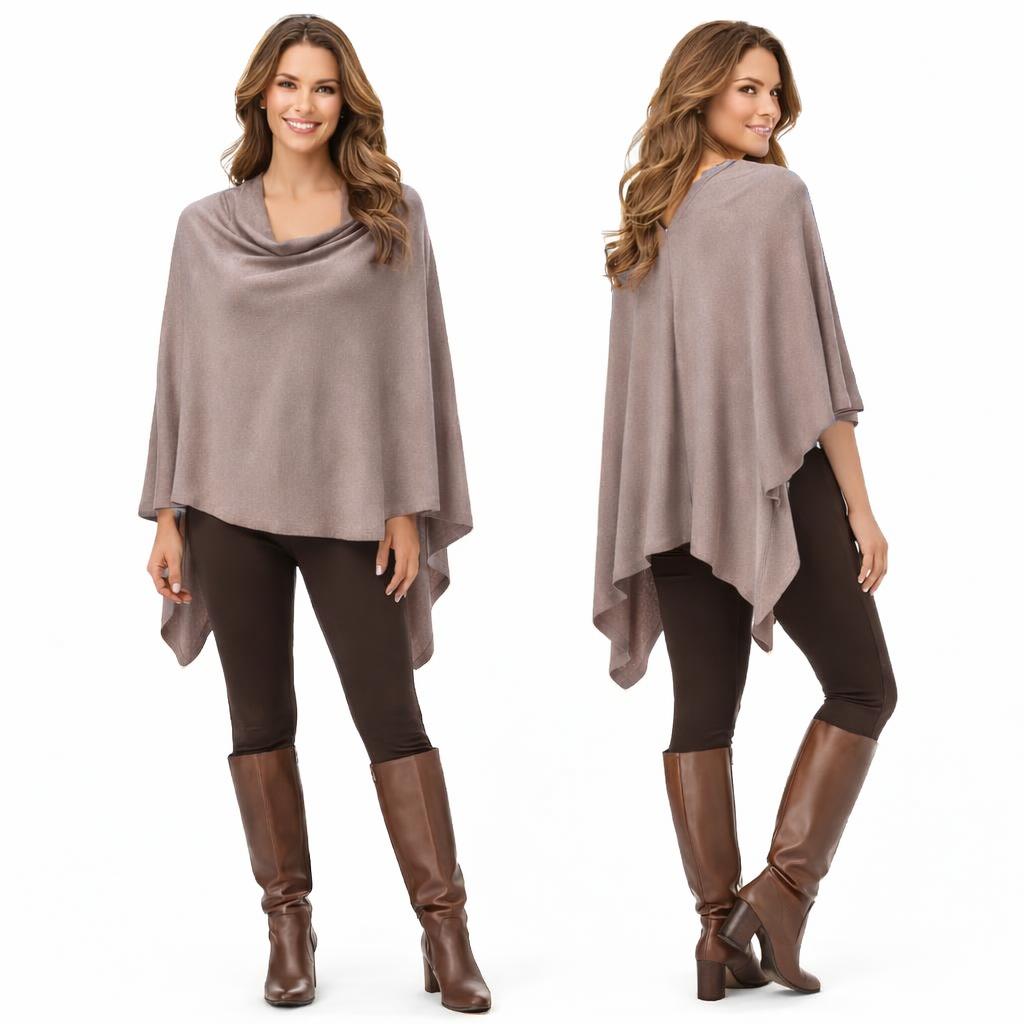 8672 - Cashmere Feel Ponchos 