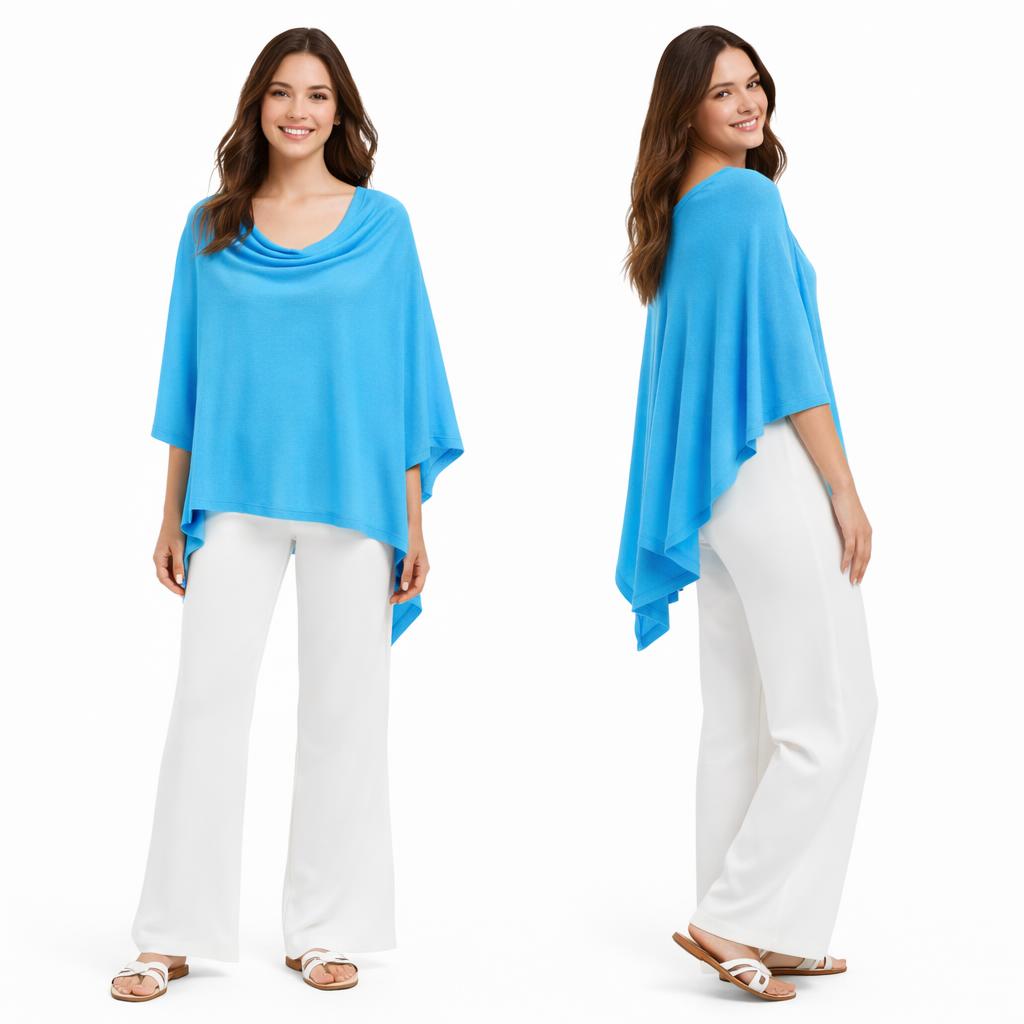 8672 - Cashmere Feel Ponchos 
