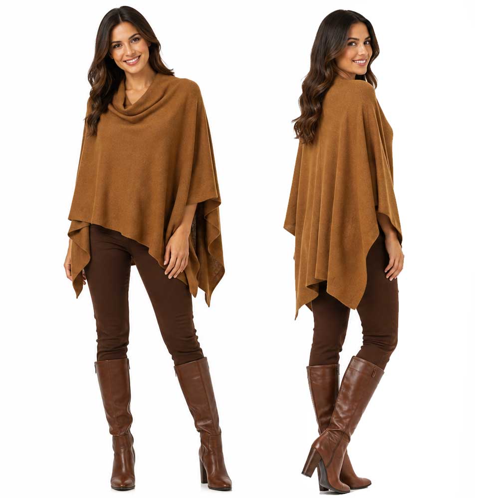 8672 - Cashmere Feel Ponchos 