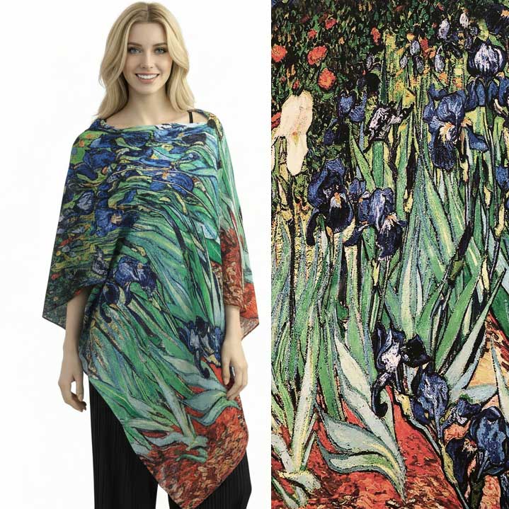 #04 Satin Charmeuse Shawl with Black Wooden Buttons