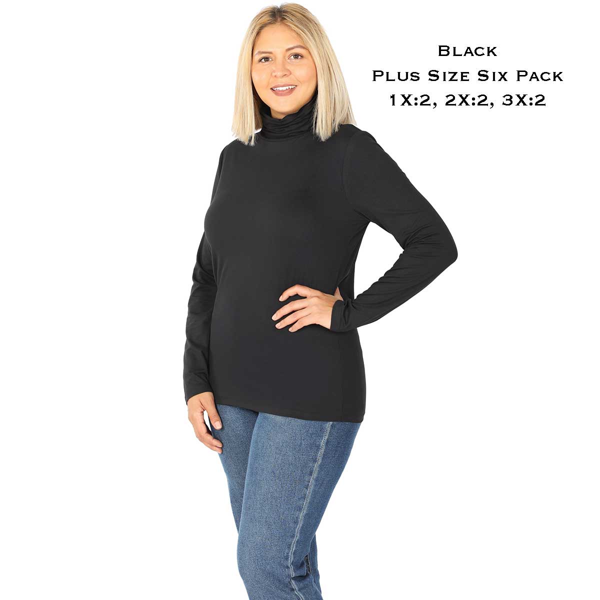 Brushed Fiber - Ruched Turtleneck Long Sleeve 2055
