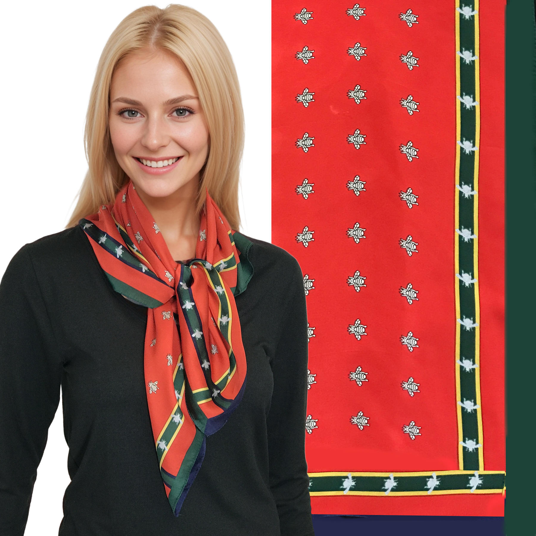 3413 - Light Satin Neckerchief Squares