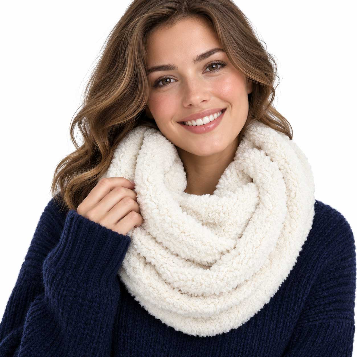 3529 - Fall/Winter Infinity Scarves - Faux Fur