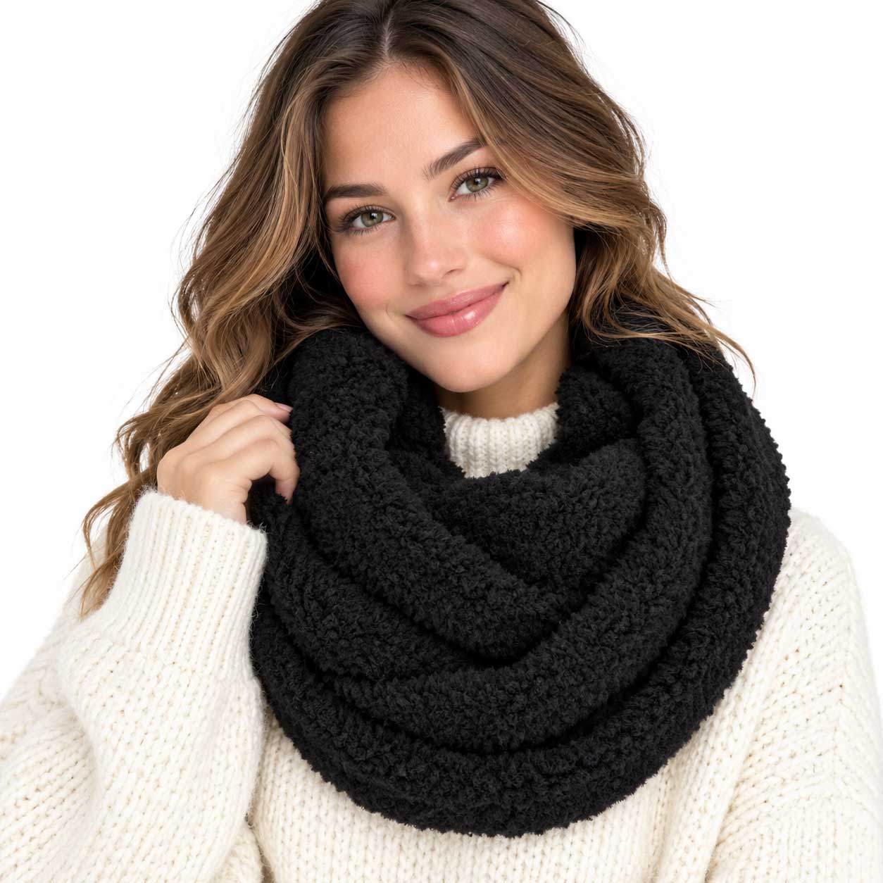 3529 - Fall/Winter Infinity Scarves - Faux Fur