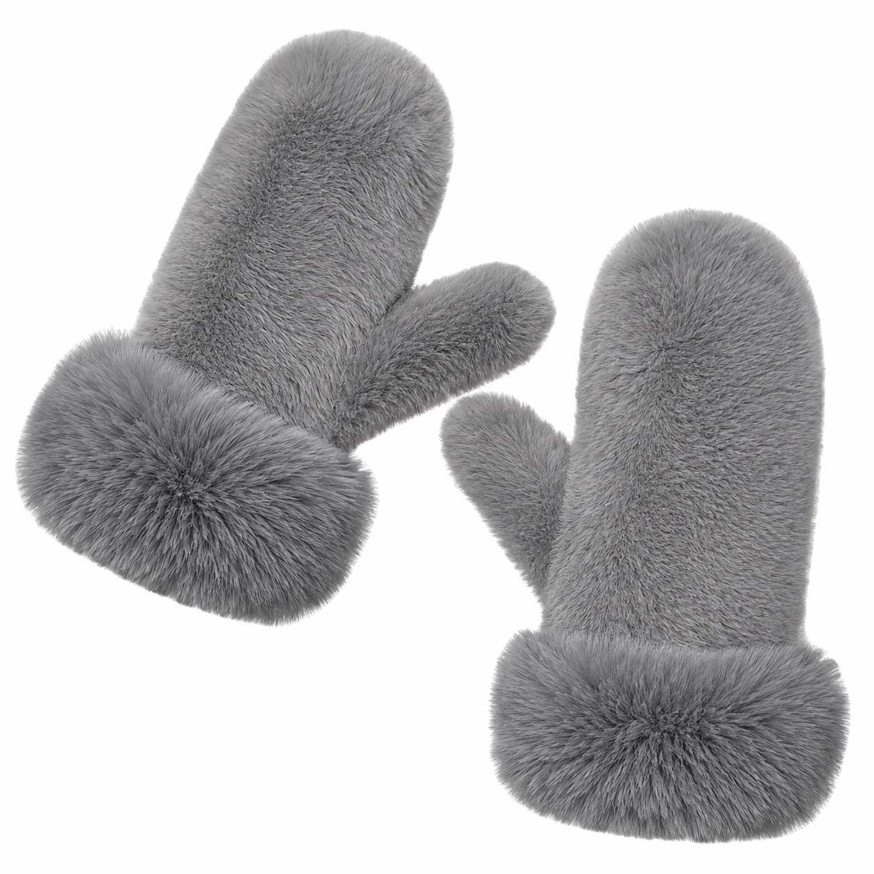 3571 - Fur Cuffed Winter Mittens 