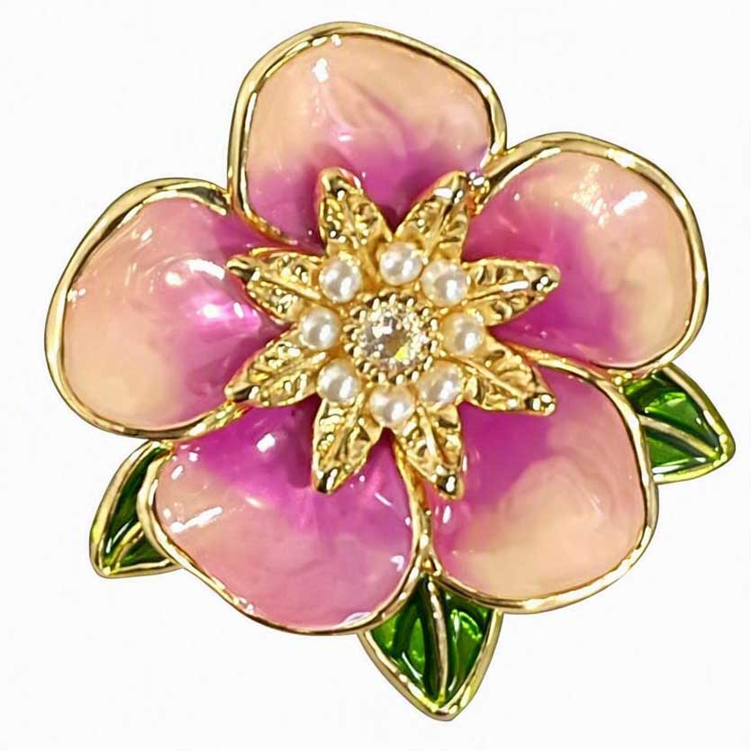 3700/T - Magnetic Flower Brooches