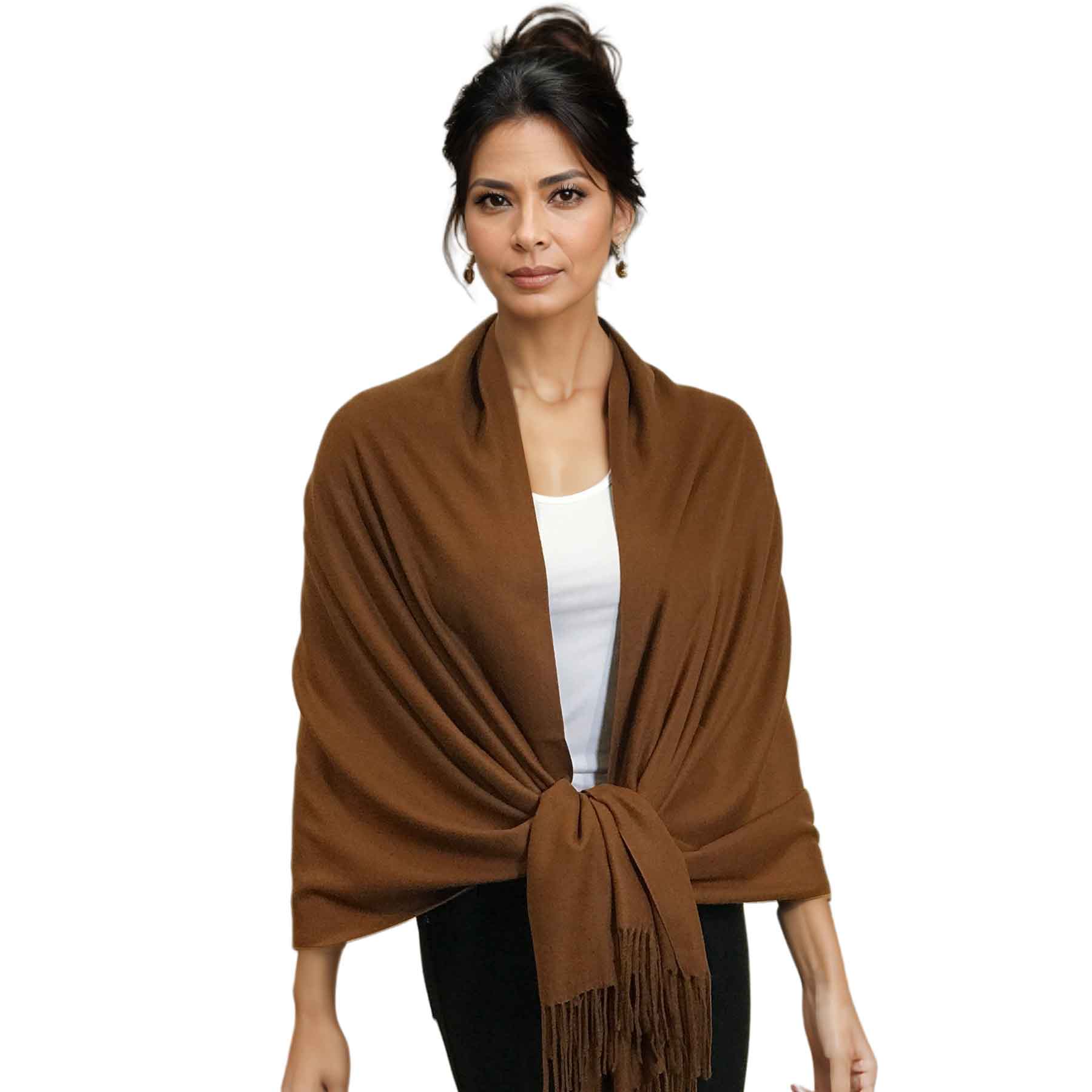 3713 - Cashmere Blend Shawls - Solid and Two Tone