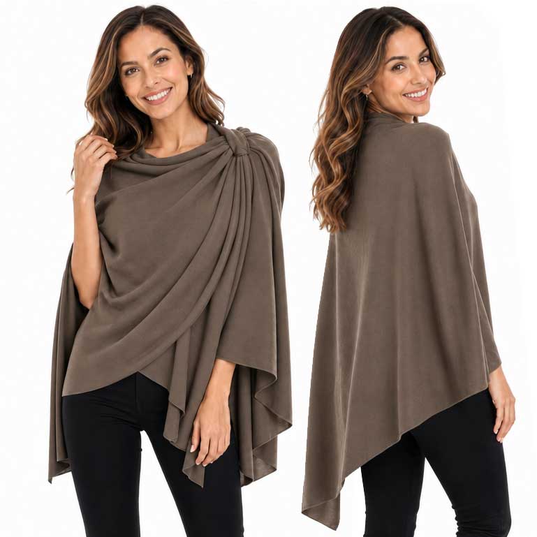 4213 - Cashmere Feel Loop Pull Thru Wrap