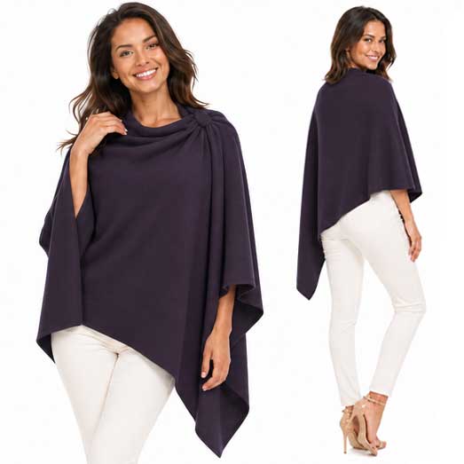 4213 - Cashmere Feel Loop Pull Thru Wrap