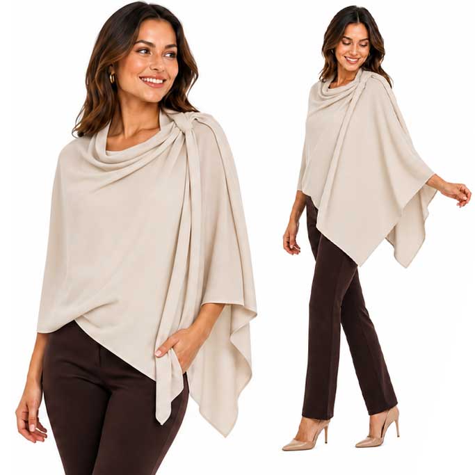 4213 - Cashmere Feel Loop Pull Thru Wrap