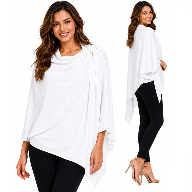 4213 - Cashmere Feel Loop Pull Thru Wrap