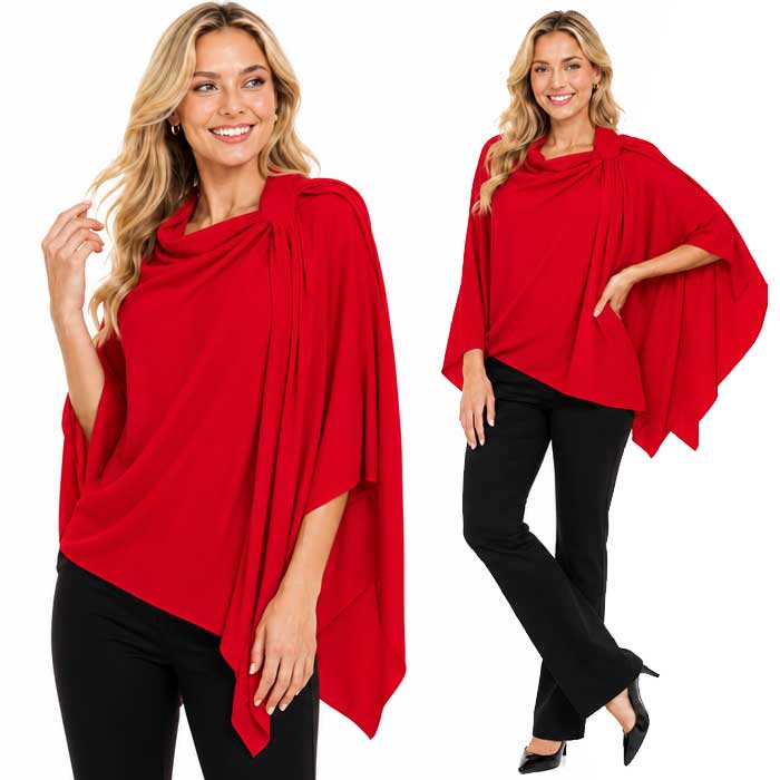 4213 - Cashmere Feel Loop Pull Thru Wrap