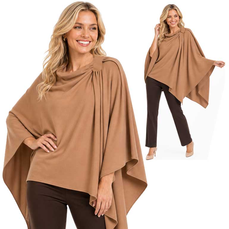 4213 - Cashmere Feel Loop Pull Thru Wrap