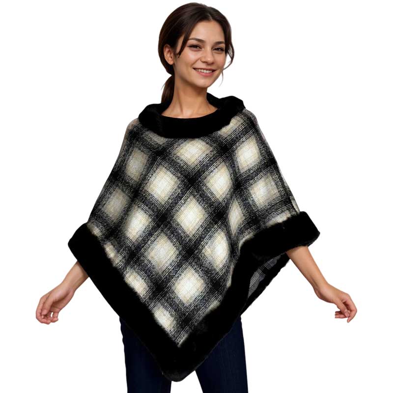 3759 - Fur Trimmed Ponchos 2023