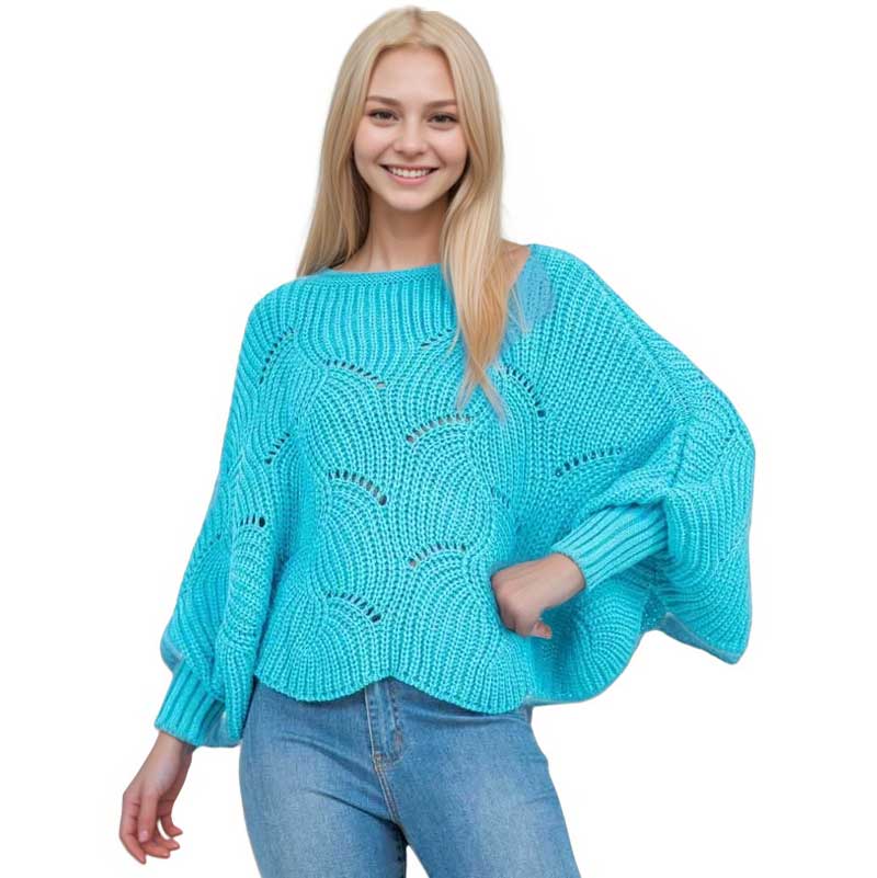 4271 - Sweater Ponchos w/Sleeves