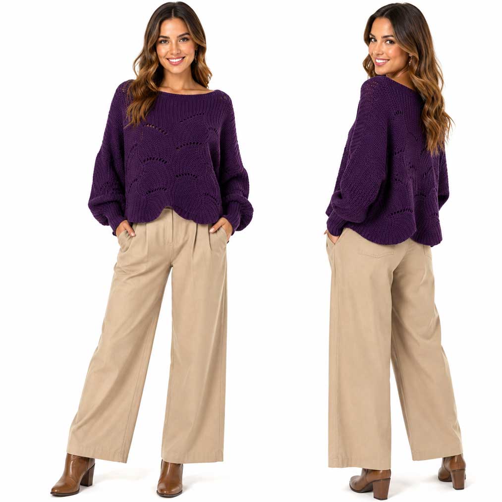 4271 - Sweater Ponchos w/Sleeves