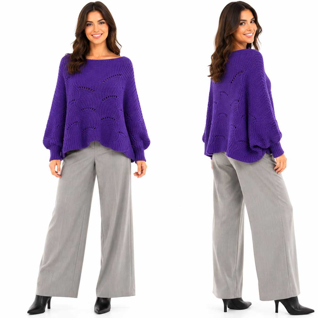 4271 - Sweater Ponchos w/Sleeves