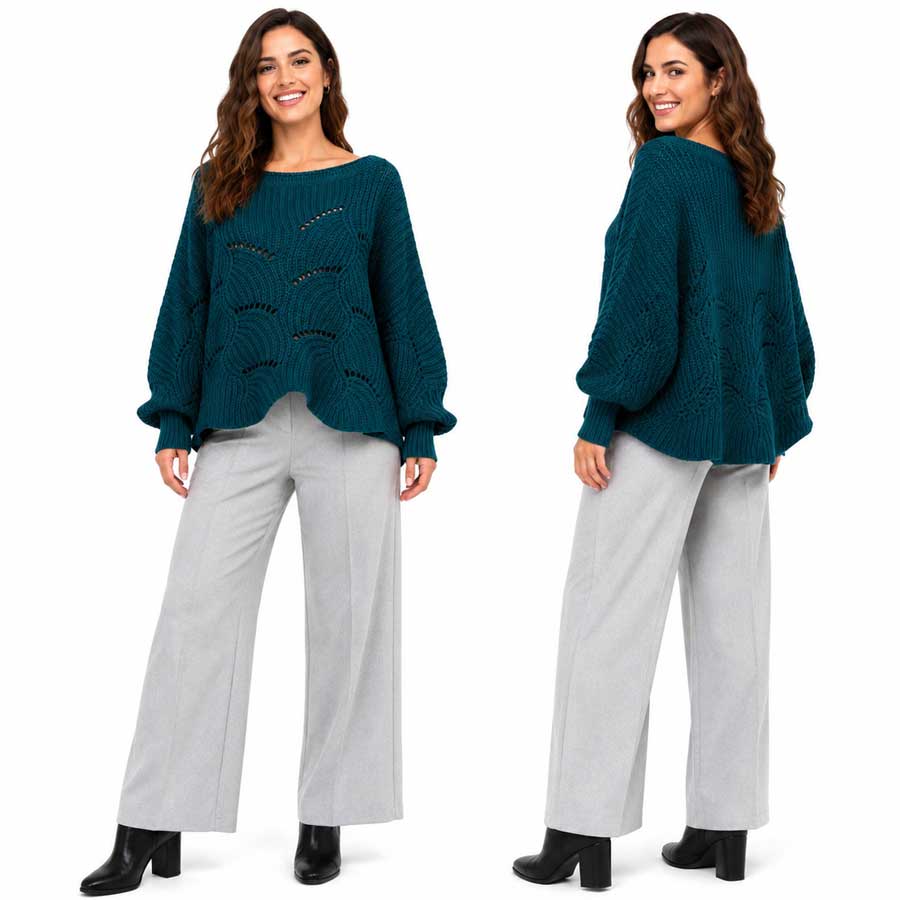 4271 - Sweater Ponchos w/Sleeves