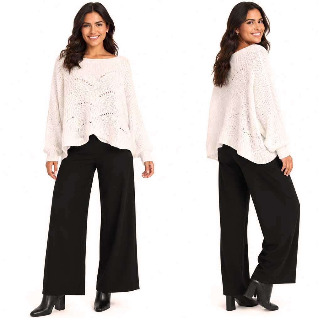 4271 - Sweater Ponchos w/Sleeves