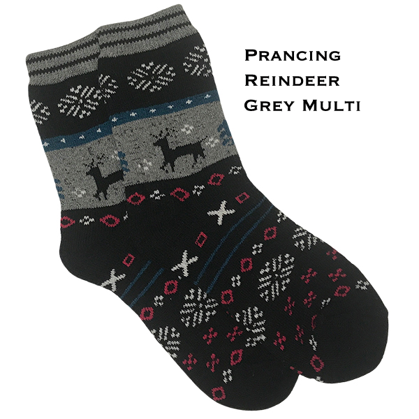 984 - Christmas Print Crew Socks