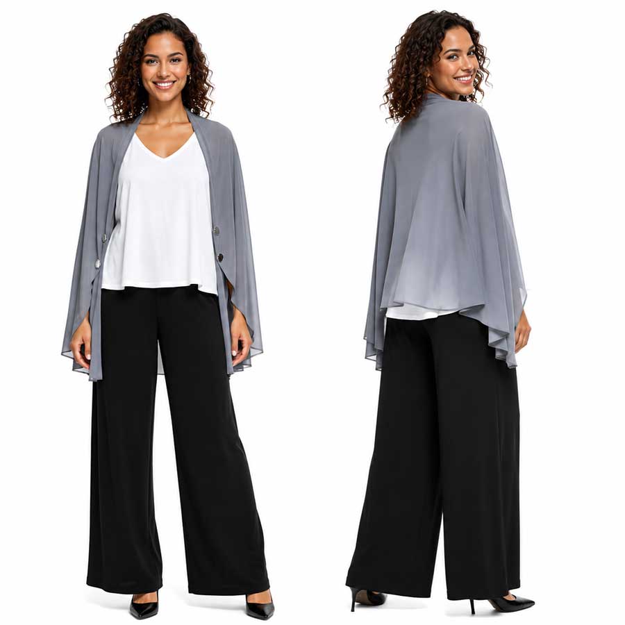 3845 - Georgette Button Boleros