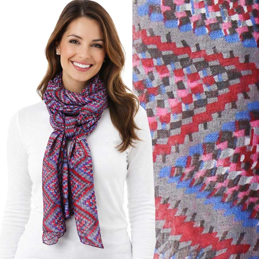 3861 - Assorted Cotton Feel Summer Scarves