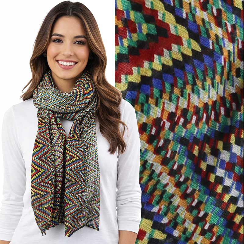 3861 - Assorted Cotton Feel Summer Scarves