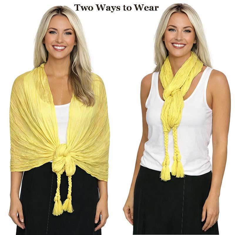 3861 - Assorted Cotton Feel Summer Scarves
