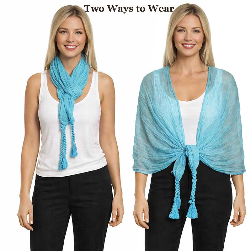 3861 - Assorted Cotton Feel Summer Scarves