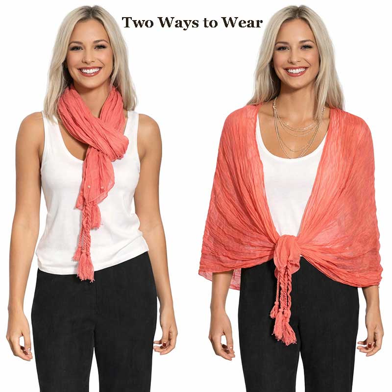 3861 - Assorted Cotton Feel Summer Scarves