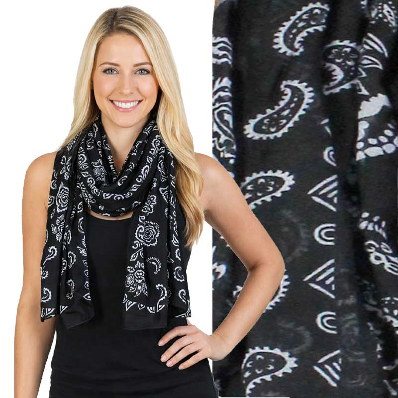 3861 - Assorted Cotton Feel Summer Scarves