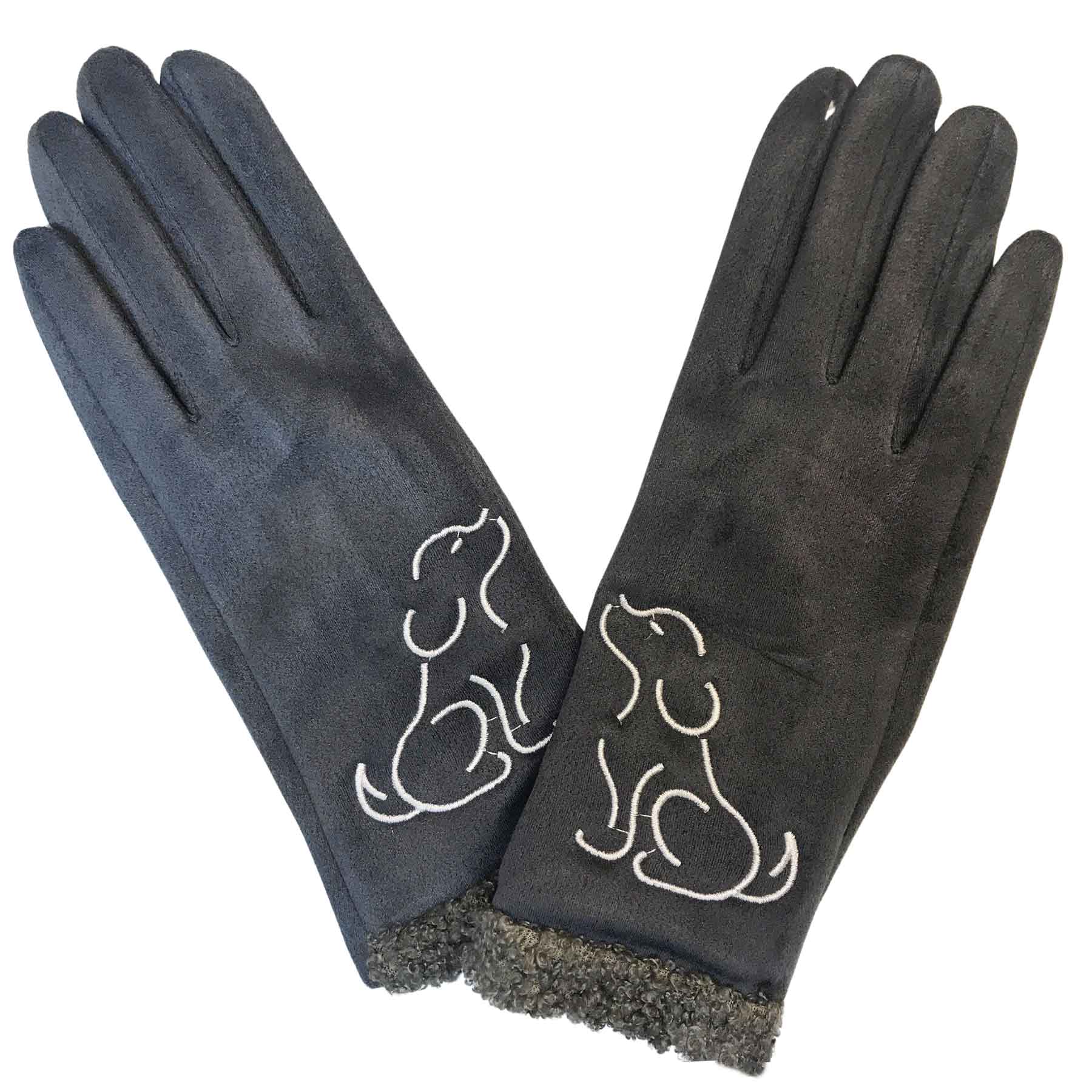 3897 - Cat  and Dogs Motif Gloves