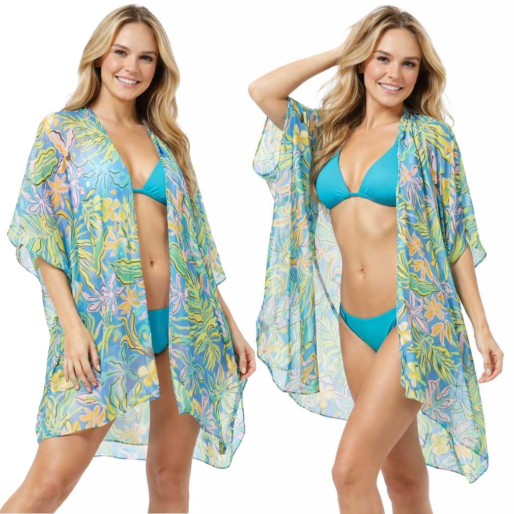 5100 - Tropical Print Kimonos