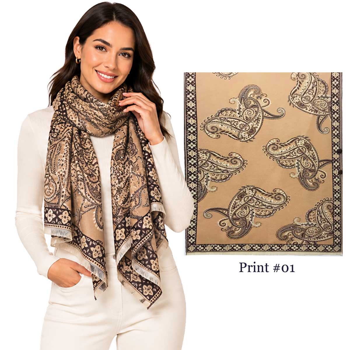 3914/T - Silk Blend Scarves/Shawls