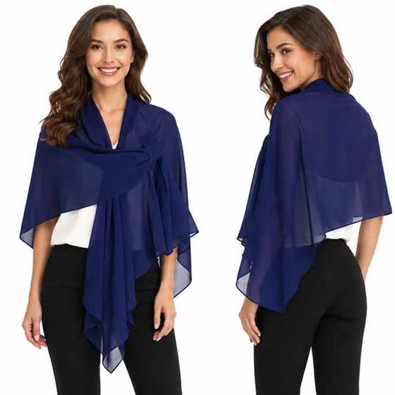 3917/T - Georgette Pull Through Loop Wrap
