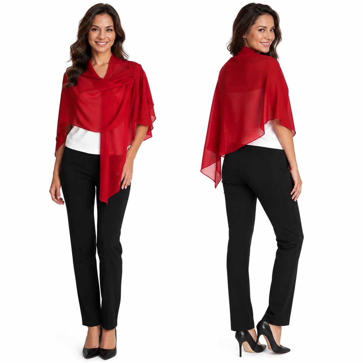 3917/T - Georgette Pull Through Loop Wrap
