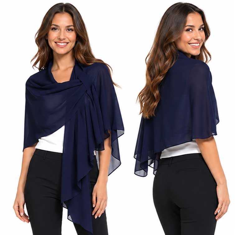 3917/T - Georgette Pull Through Loop Wrap