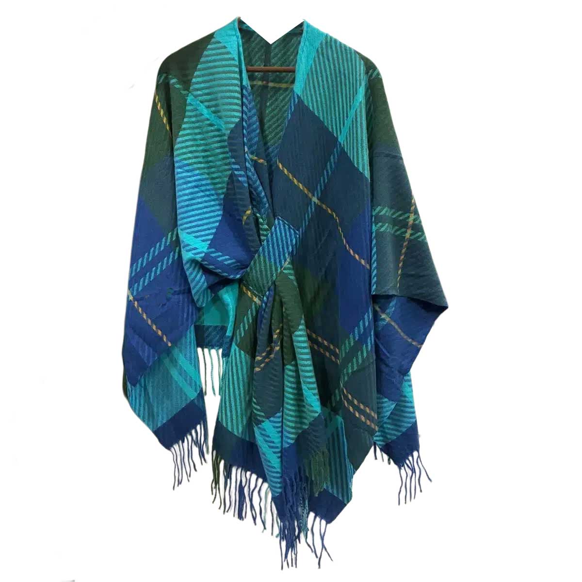 3920/T - Plaid Loop Capes