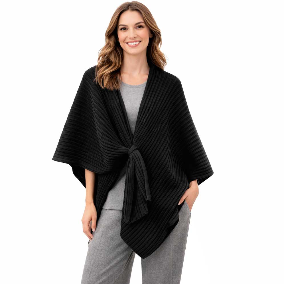 3922/T - Ribbed Knit Loop Shawl