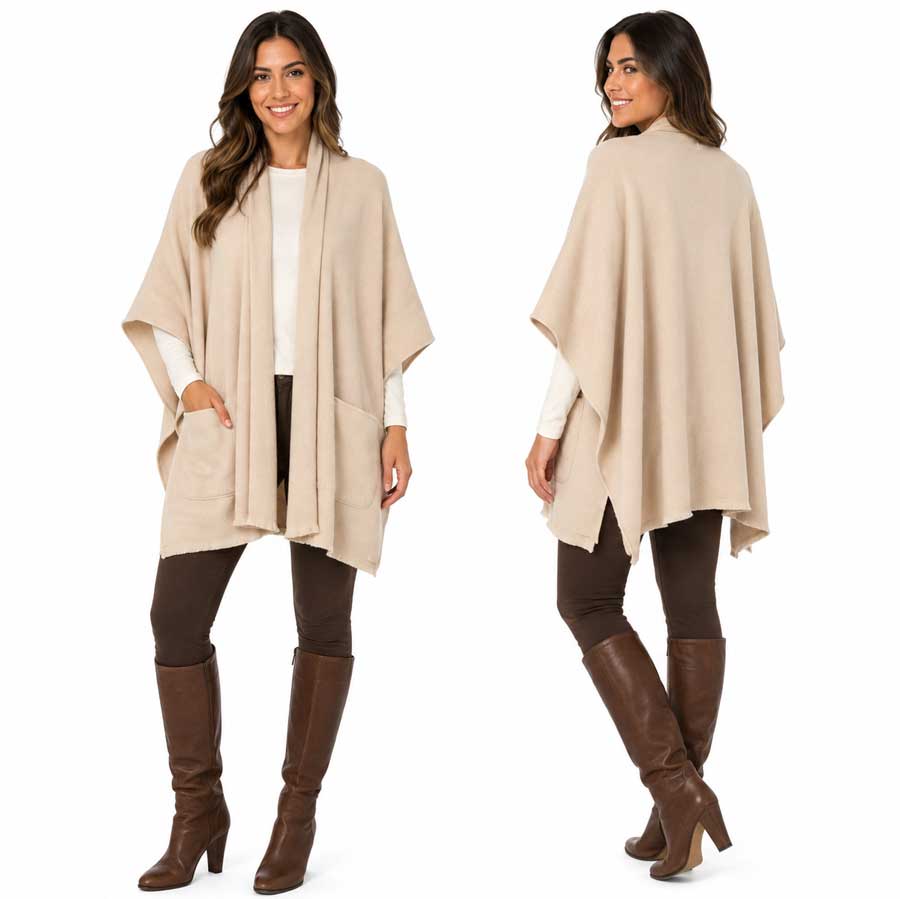 301/T - Oversized Capes with Pockets