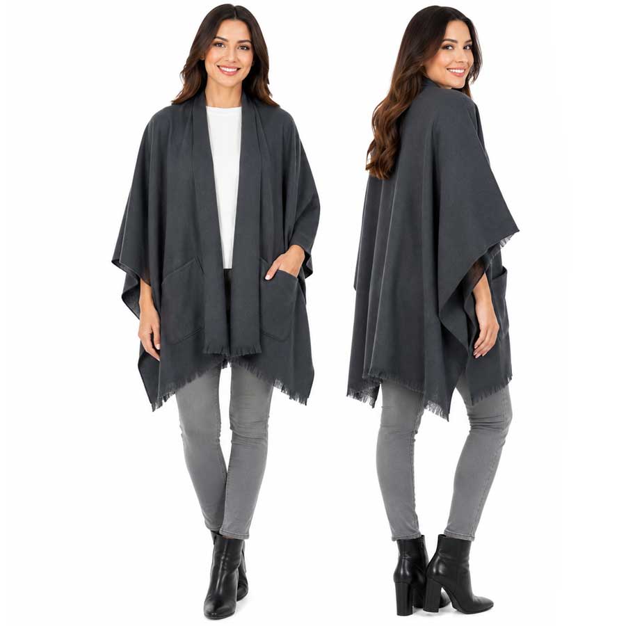 301/T - Oversized Capes with Pockets