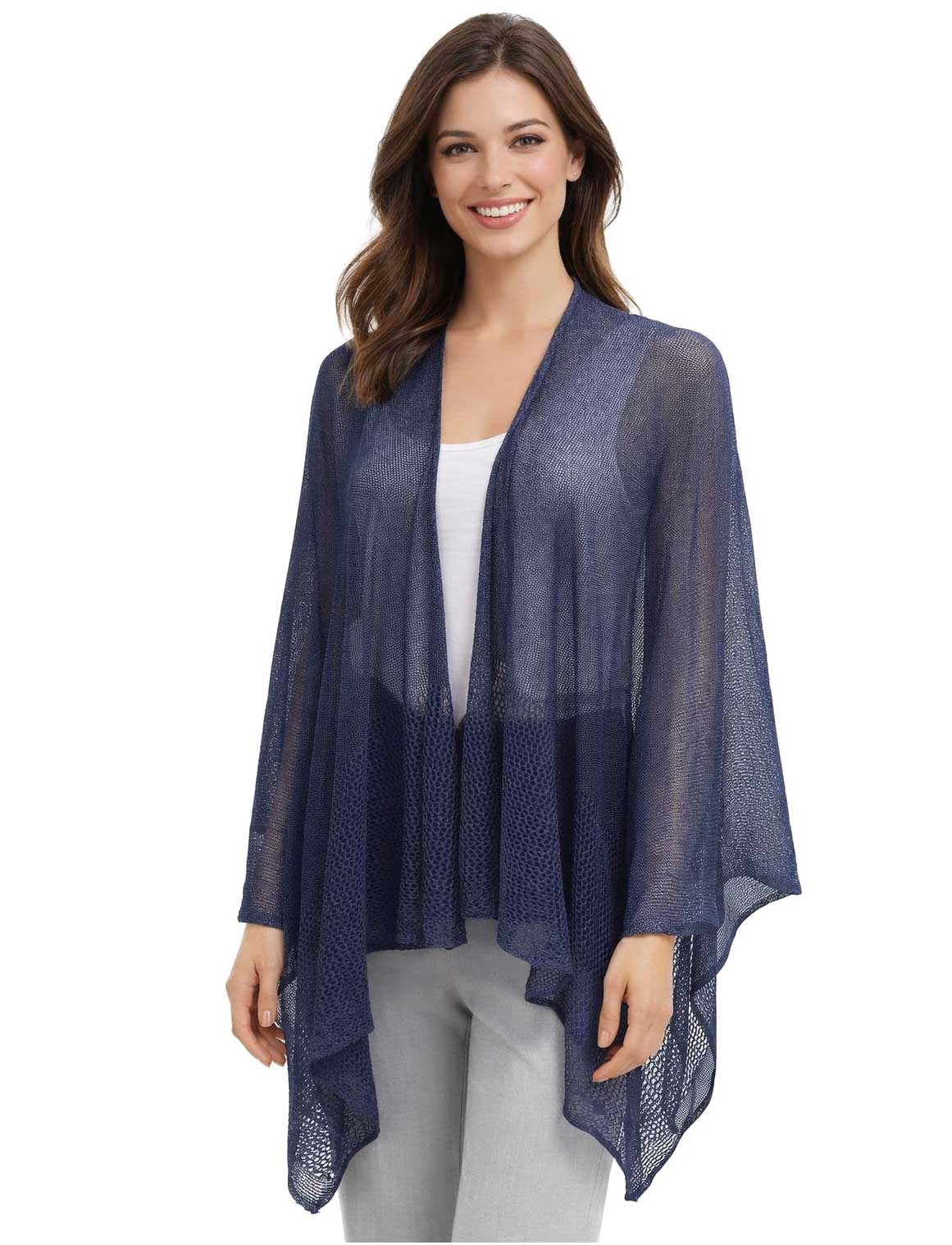 3868 - Mesh Knit Ruana