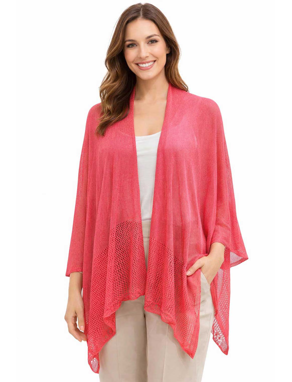 3868 - Mesh Knit Ruana