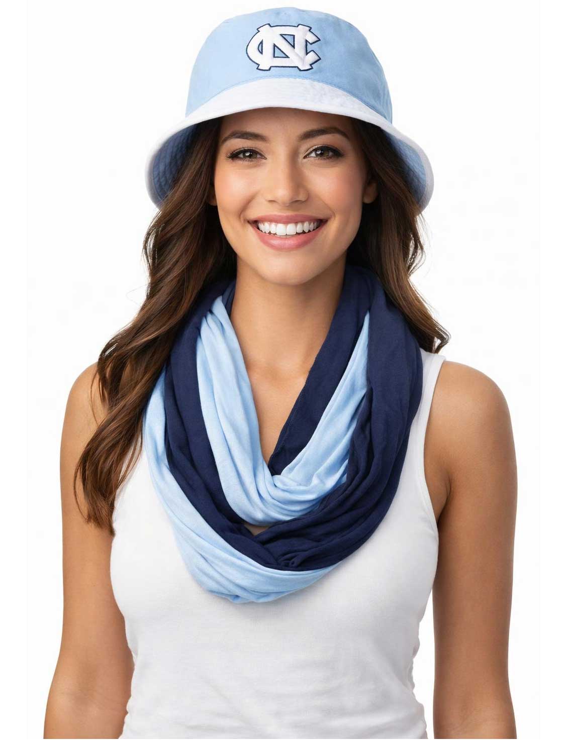 3986 - North Carolina Infinity Scarf - Team Spirit