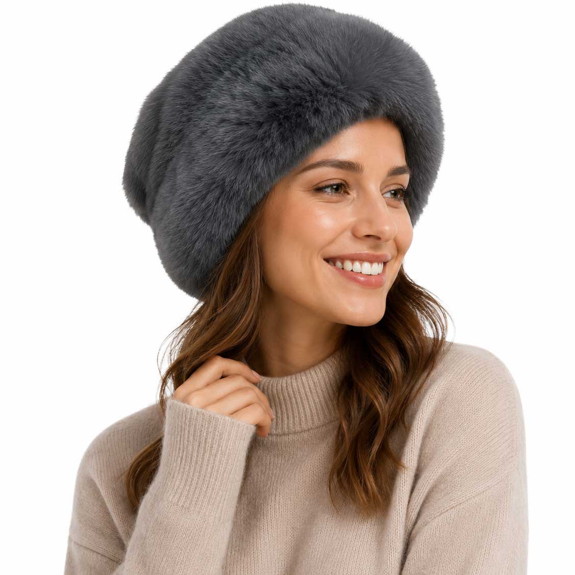 3987 - Faux Rabbit Hats
