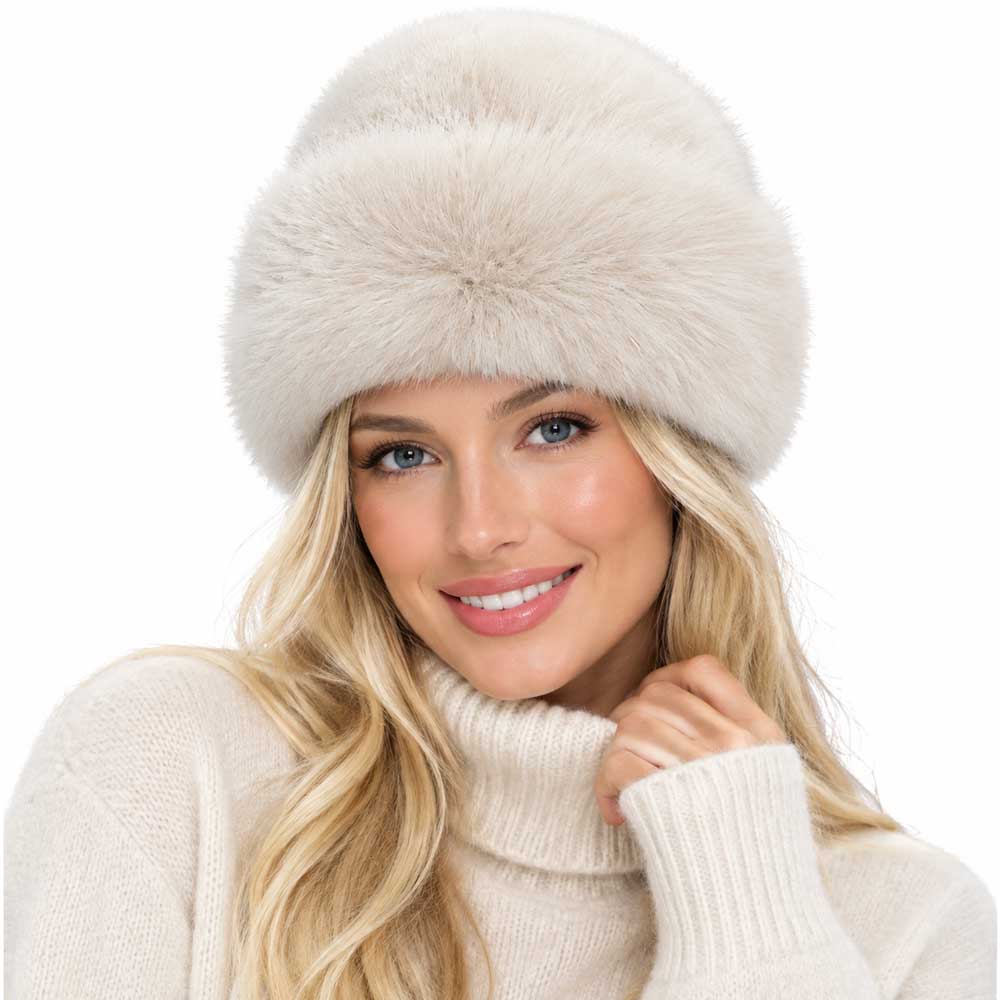 3993 - Fur Trimmed Plush Hats